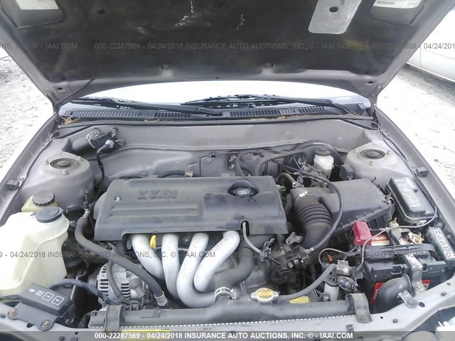 2T1BR12E71C396044 - 2001 TOYOTA COROLLA CE/LE/S GRAY photo 10