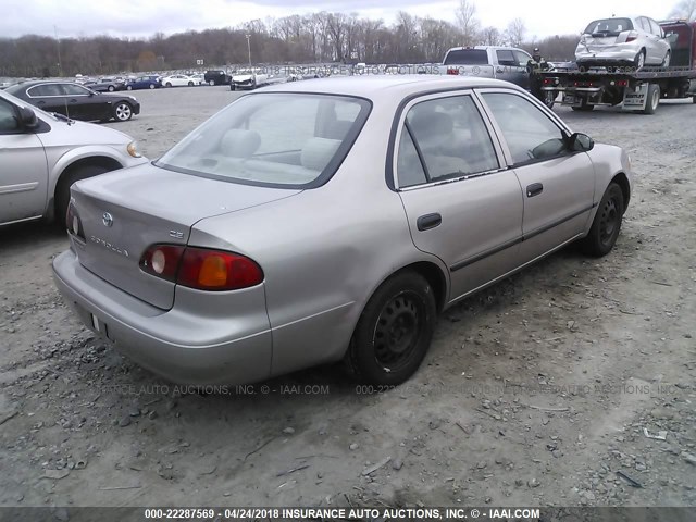 2T1BR12E71C396044 - 2001 TOYOTA COROLLA CE/LE/S GRAY photo 4