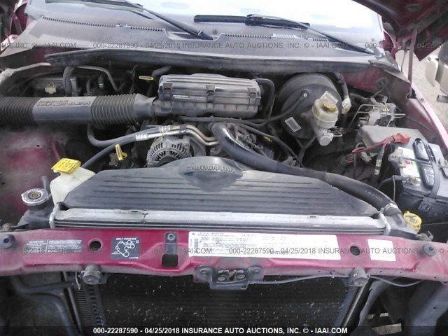 1B7HC16Y4WS738913 - 1998 DODGE RAM 1500 RED photo 10