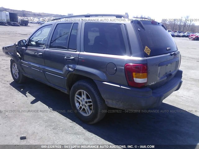 1J4GW48S24C433036 - 2004 JEEP GRAND CHEROKEE LAREDO/COLUMBIA/FREEDOM GRAY photo 3