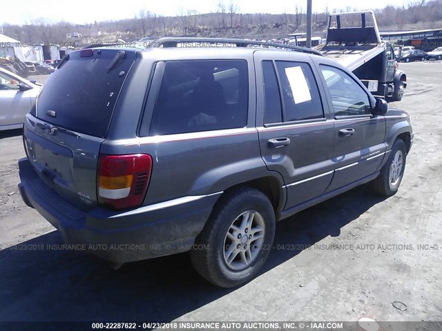 1J4GW48S24C433036 - 2004 JEEP GRAND CHEROKEE LAREDO/COLUMBIA/FREEDOM GRAY photo 4