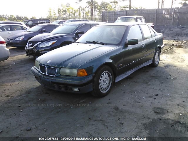 4USCD8327TLC71232 - 1996 BMW 318 I AUTOMATIC GREEN photo 2