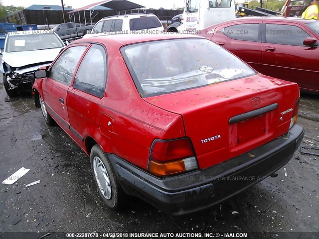 JT2AC52L1T0189710 - 1996 TOYOTA TERCEL STD/DX RED photo 3