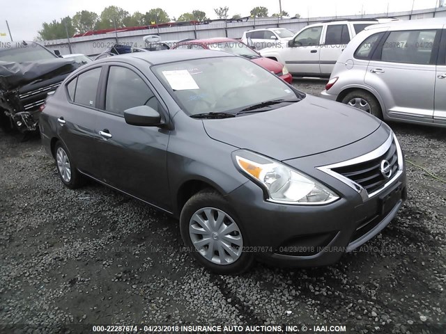 3N1CN7AP6JL813739 - 2018 NISSAN VERSA S/S PLUS/SV/SL GRAY photo 1