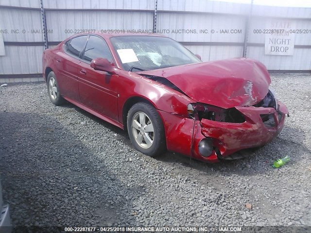 2G2WP552781149541 - 2008 PONTIAC GRAND PRIX RED photo 1