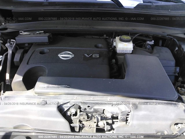 5N1AR2MN3EC615557 - 2014 NISSAN PATHFINDER S/SV/SL/PLATINUM 灰色 照片 10