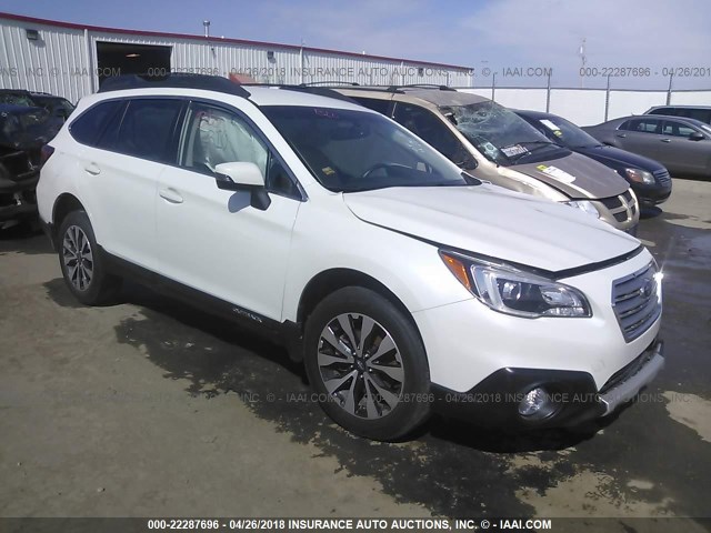 4S4BSBJC0F3313429 - 2015 SUBARU OUTBACK 2.5I LIMITED WHITE photo 1