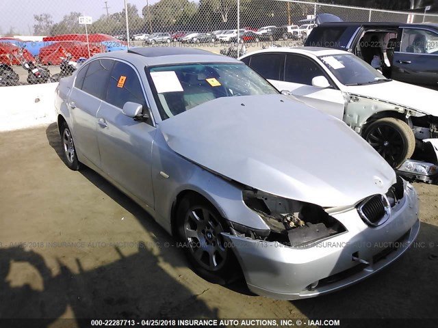 WBANA535X4B175435 - 2004 BMW 525 I SILVER photo 1