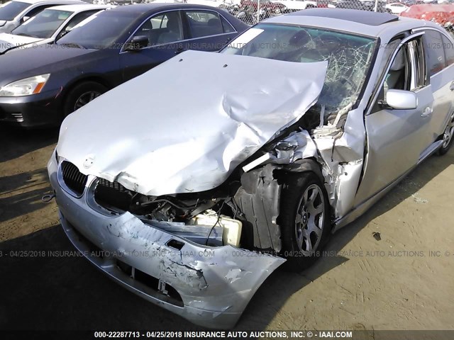 WBANA535X4B175435 - 2004 BMW 525 I SILVER photo 6