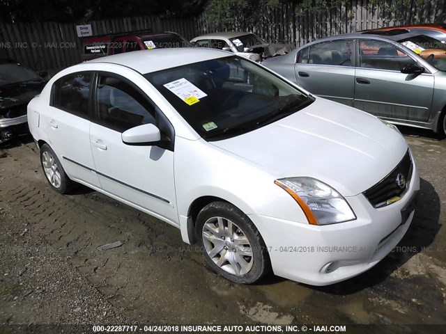 3N1AB6AP6AL635616 - 2010 NISSAN SENTRA 2.0/2.0S/SR/2.0SL WHITE photo 1