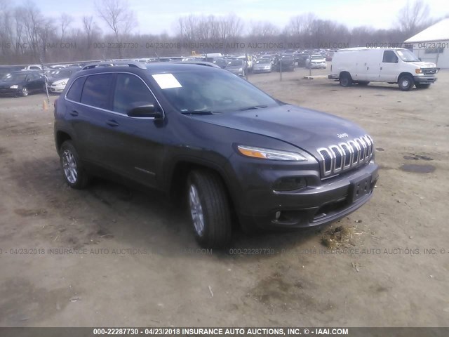 1C4PJMCS2HW588332 - 2017 JEEP CHEROKEE LATITUDE GRAY photo 1