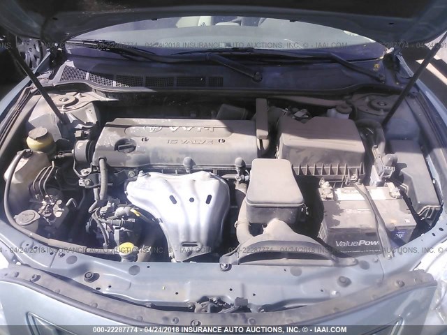 4T1BE46K88U737926 - 2008 TOYOTA CAMRY CE/LE/XLE/SE GREEN photo 10