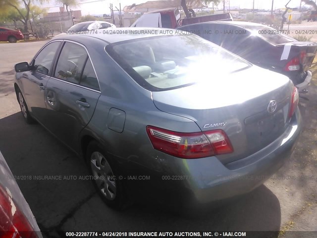 4T1BE46K88U737926 - 2008 TOYOTA CAMRY CE/LE/XLE/SE GREEN photo 3
