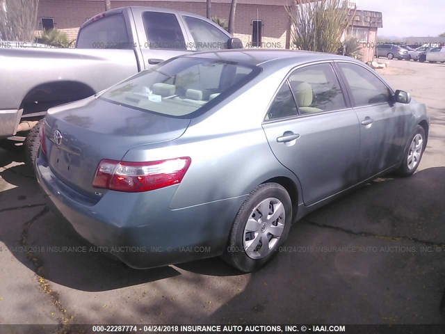 4T1BE46K88U737926 - 2008 TOYOTA CAMRY CE/LE/XLE/SE GREEN photo 4