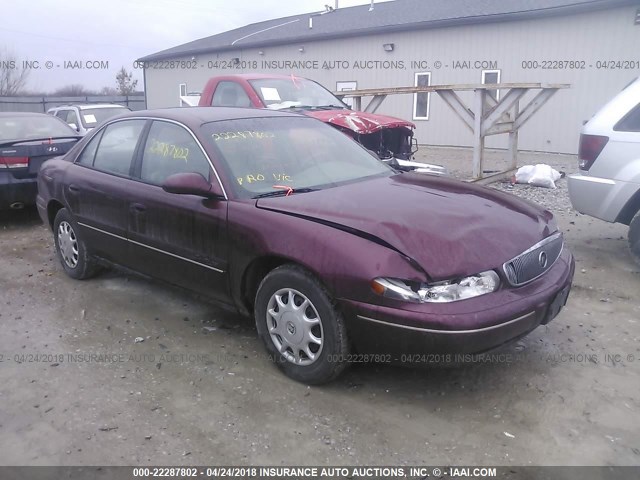 2G4WS52J311185802 - 2001 BUICK CENTURY CUSTOM BURGUNDY photo 1