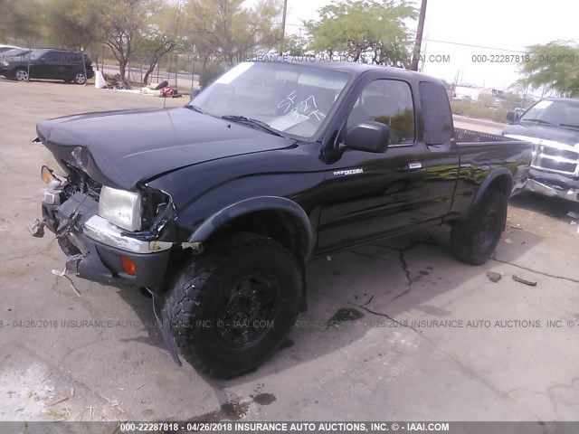 4TASN92N1YZ584287 - 2000 TOYOTA TACOMA XTRACAB PRERUNNER შავი ფოტო 2