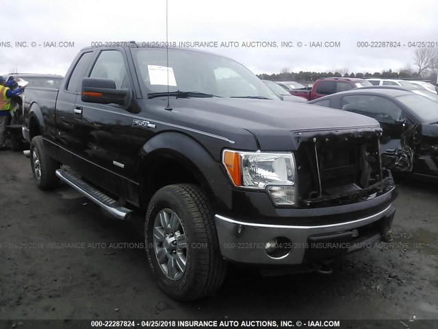 1FTFX1ET1BFC68912 - 2011 FORD F150 SUPER CAB BLACK photo 1