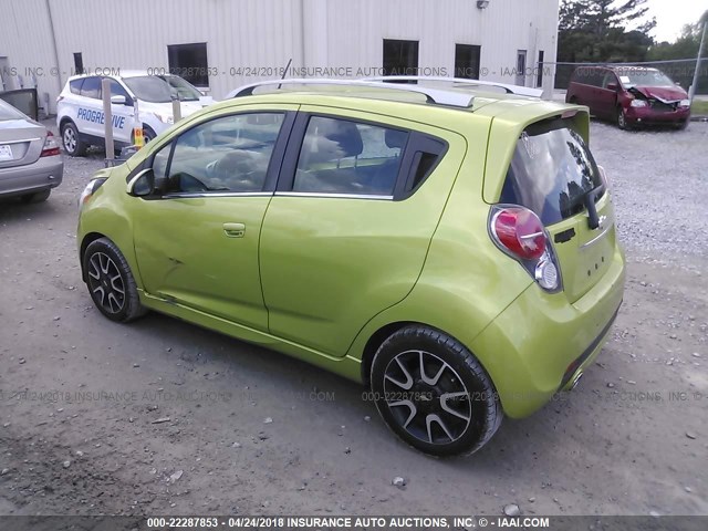 KL8CF6S99DC506188 - 2013 CHEVROLET SPARK 2LT GREEN photo 3