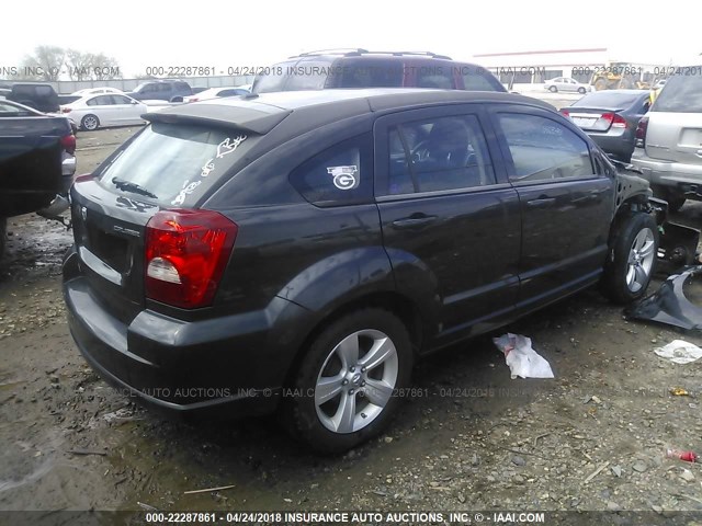 1B3CB3HA5AD648340 - 2010 DODGE CALIBER MAINSTREET BLACK photo 4