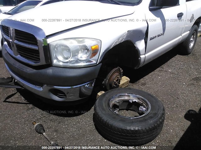 1D7HA16K17J541891 - 2007 DODGE RAM 1500 ST WHITE photo 6