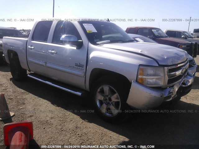 3GCRCSE08AG296188 - 2010 CHEVROLET SILVERADO C1500 LT SILVER photo 1