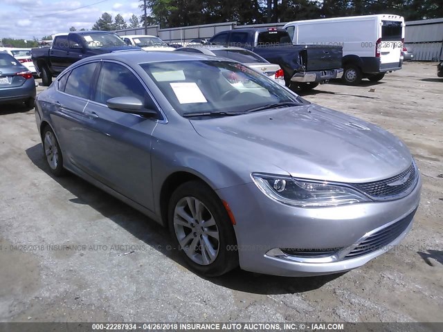 1C3CCCAB8FN546583 - 2015 CHRYSLER 200 LIMITED SILVER photo 1