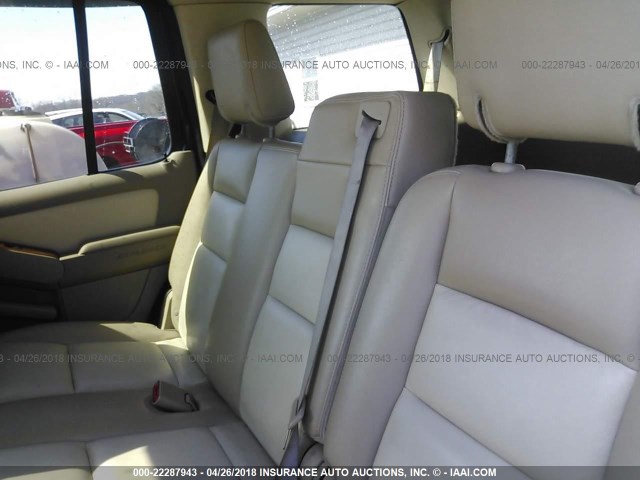 1FMEU74E58UA78993 - 2008 FORD EXPLORER EDDIE BAUER BLUE photo 8