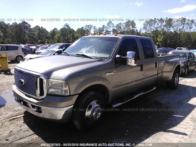 1FTWW32P66ED55402 - 2006 FORD F350 SUPER DUTY BEIGE photo 2