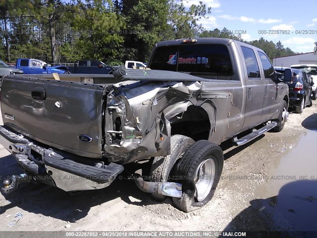 1FTWW32P66ED55402 - 2006 FORD F350 SUPER DUTY BEIGE photo 4