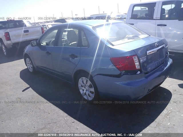 JF1GE61658H528545 - 2008 SUBARU IMPREZA 2.5I BLUE photo 3