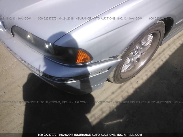 WBADT63411CF14692 - 2001 BMW 530 I AUTOMATIC SILVER photo 6