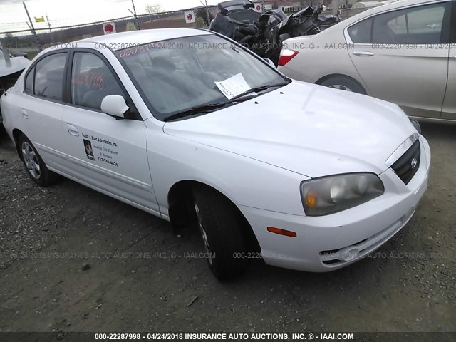 KMHDN46D46U305597 - 2006 HYUNDAI ELANTRA GLS/GT/LIMITED WHITE photo 1