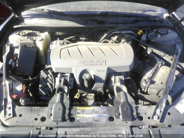 2G2WP552981165160 - 2008 PONTIAC GRAND PRIX BLACK photo 10