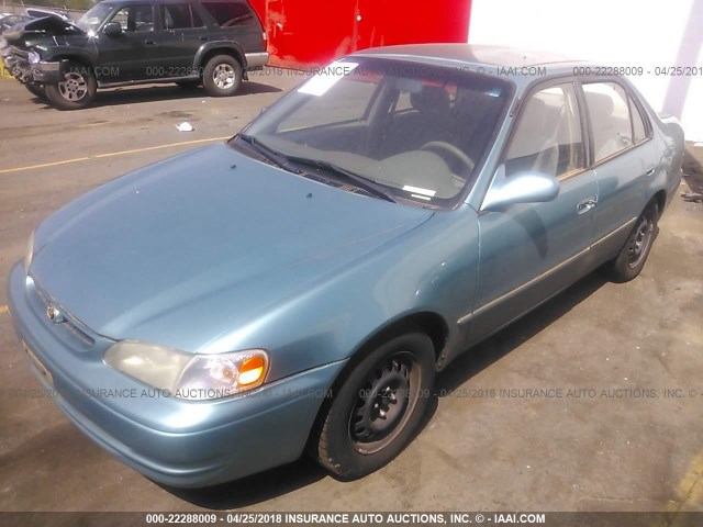 1NXBR12E2XZ256278 - 1999 TOYOTA COROLLA VE/CE/LE 青绿色 照片 2