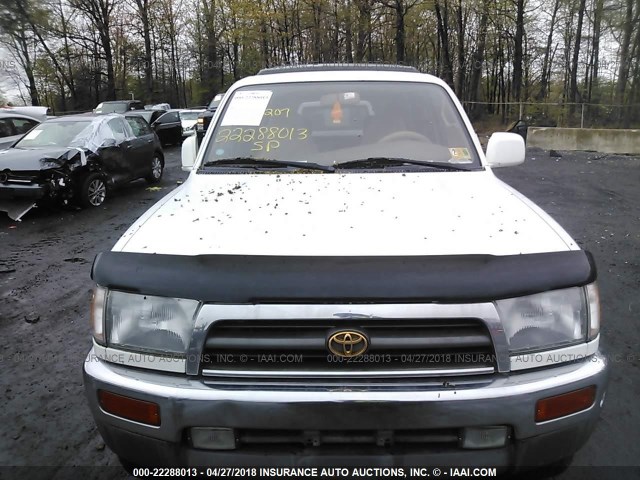 JT3HN86R0T0030228 - 1996 TOYOTA 4RUNNER SR5 WHITE photo 6