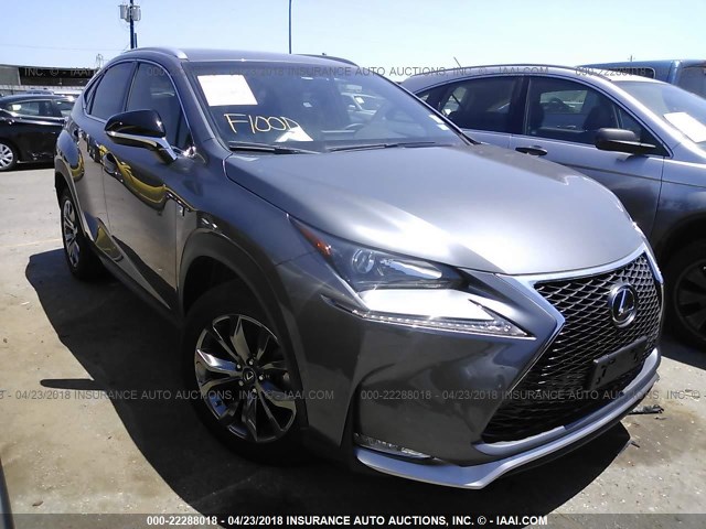 JTJYARBZ2H2074467 - 2017 LEXUS NX 200T/BASE/F SPORT GRAY photo 1