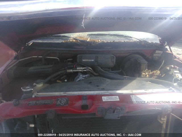 3B7HC13Z5SM167416 - 1995 DODGE RAM 1500 RED photo 10