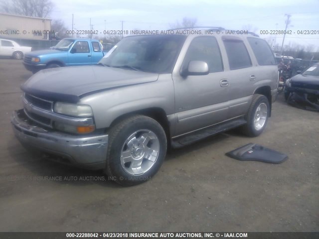 1GNEK13T41R149561 - 2001 CHEVROLET TAHOE K1500 GRAY photo 2