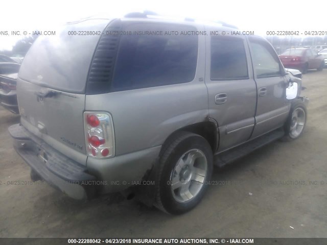 1GNEK13T41R149561 - 2001 CHEVROLET TAHOE K1500 GRAY photo 4