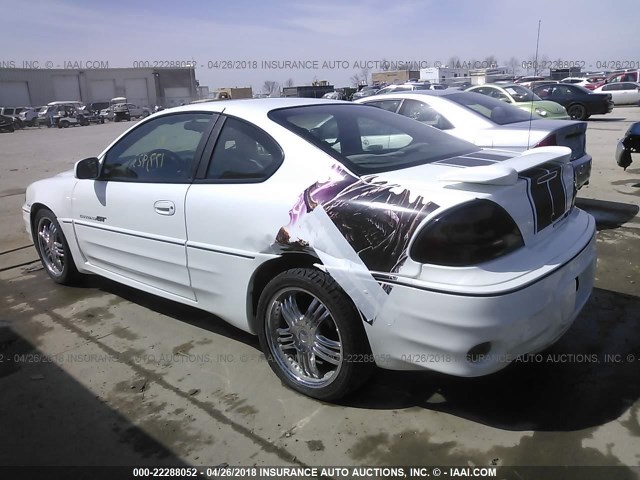 1G2NW12E8XM807294 - 1999 PONTIAC GRAND AM GT WHITE photo 3