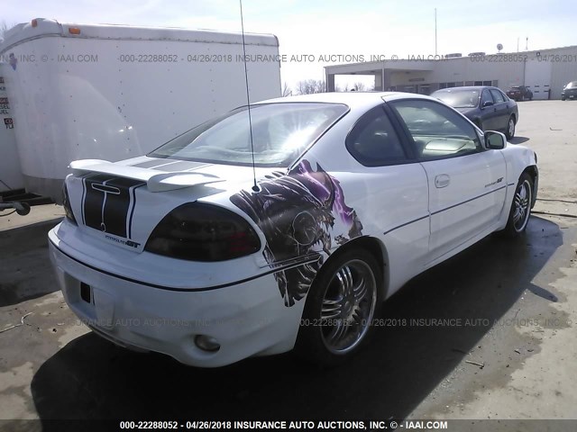 1G2NW12E8XM807294 - 1999 PONTIAC GRAND AM GT WHITE photo 4