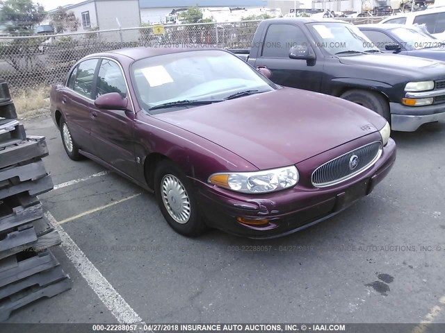 1G4HP54K414289252 - 2001 BUICK LESABRE CUSTOM MAROON photo 1