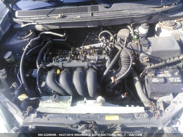 2T1KR32EX4C178910 - 2004 TOYOTA COROLLA MATRIX XR GRAY photo 10