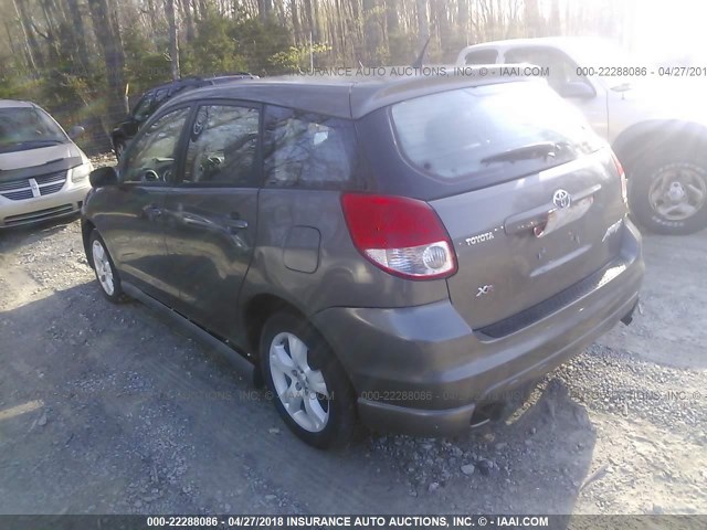 2T1KR32EX4C178910 - 2004 TOYOTA COROLLA MATRIX XR GRAY photo 3