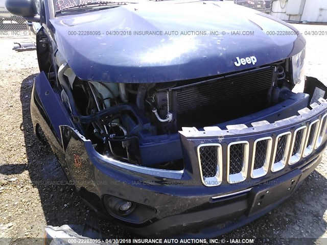 1C4NJCBA4GD734220 - 2016 JEEP COMPASS SPORT BLUE photo 6