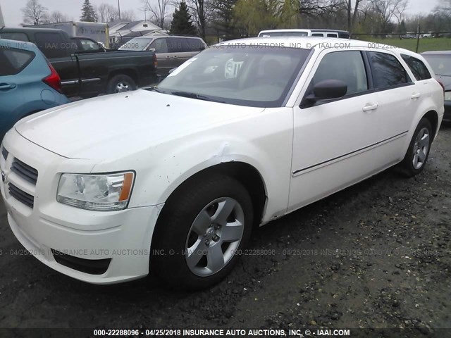 2D4FV47T58H177950 - 2008 DODGE MAGNUM WHITE photo 2