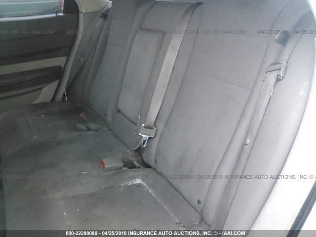 2D4FV47T58H177950 - 2008 DODGE MAGNUM WHITE photo 8