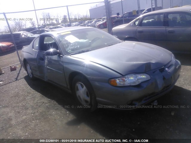 2G1WX15K049173673 - 2004 CHEVROLET MONTE CARLO SS ვერცხლისფერი ფოტო 1