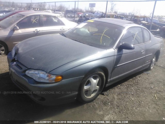 2G1WX15K049173673 - 2004 CHEVROLET MONTE CARLO SS ვერცხლისფერი ფოტო 2