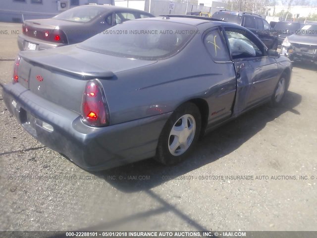 2G1WX15K049173673 - 2004 CHEVROLET MONTE CARLO SS ვერცხლისფერი ფოტო 4